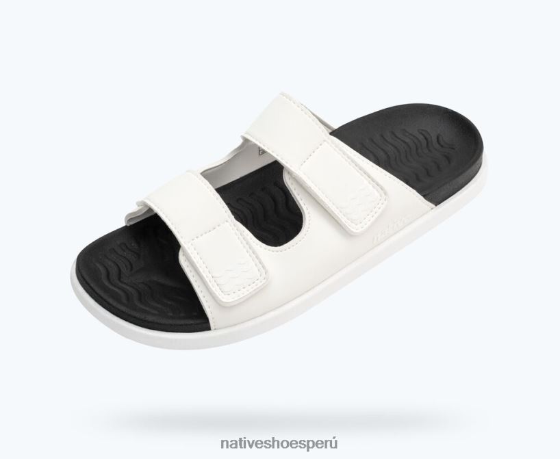 Educación física Native Shoes hombres frankie sugarlite blanco concha/ negro jiffy HV64F81 calzado