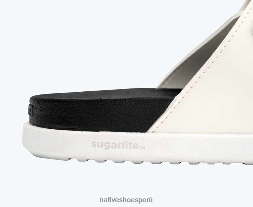 Educación física Native Shoes hombres frankie sugarlite blanco concha/ negro jiffy HV64F81 calzado