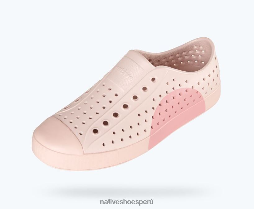 educacion fisica Native Shoes hombres bloque jefferson rosa polvo/círculo rosa HV64F859 calzado