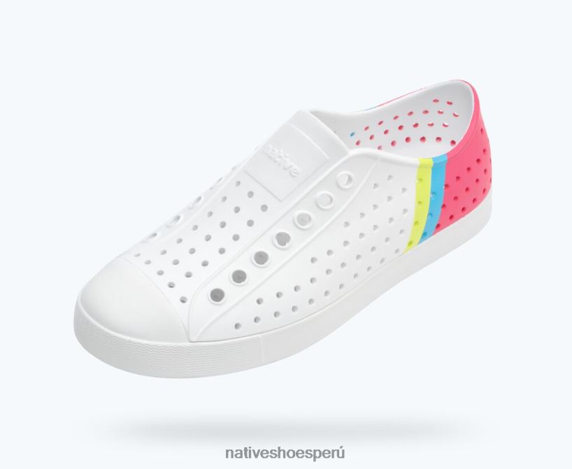 educacion fisica Native Shoes hombres bloque jefferson sugarlite bloque de apio blanco concha/deslumbrante maria HV64F818 calzado