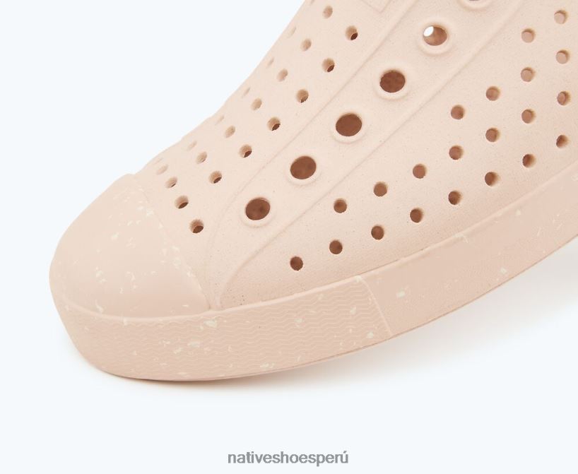 educacion fisica Native Shoes hombres flor de jefferson blanco hueso/ beige soja/ motas de concha HV64F838 calzado