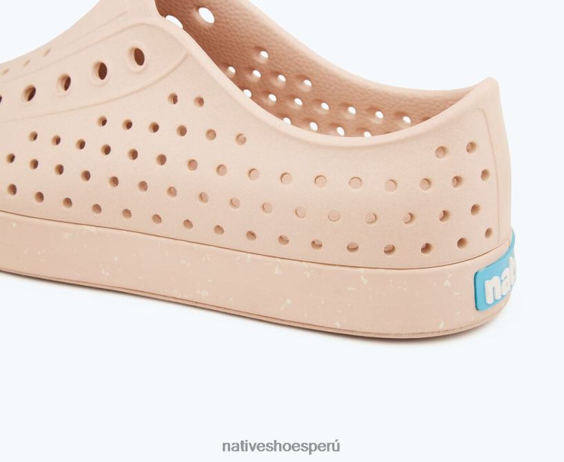 educacion fisica Native Shoes hombres flor de jefferson blanco hueso/ beige soja/ motas de concha HV64F838 calzado