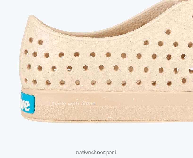 educacion fisica Native Shoes hombres flor de jefferson blanco hueso/ beige soja/ motas de concha HV64F838 calzado