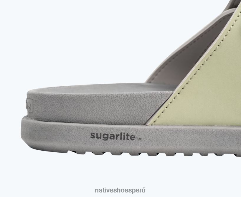 educacion fisica Native Shoes hombres frankie sugarlite correas de viaje verde té/ gris paloma/ chartreuse HV64F84 calzado