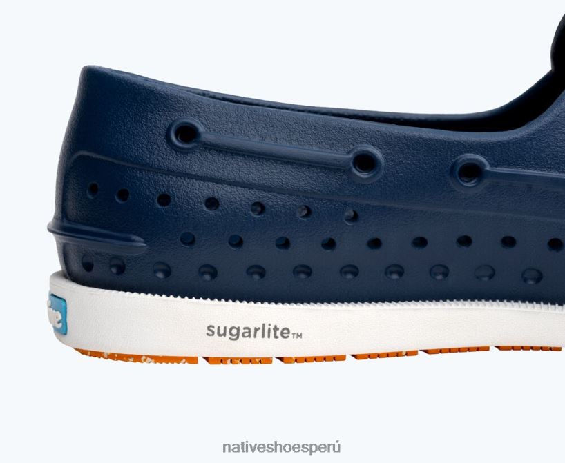 educacion fisica Native Shoes hombres howard sugarlite azul frontera/ blanco concha/ goma moteada cola de zorro HV64F823 calzado