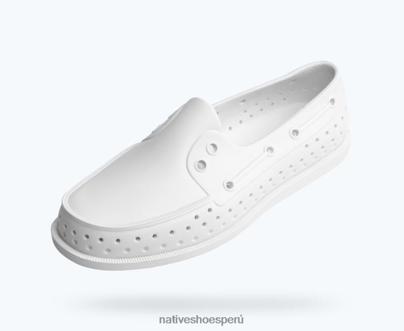 educacion fisica Native Shoes hombres howard sugarlite concha blanca/caucho moteado surfista HV64F842 calzado