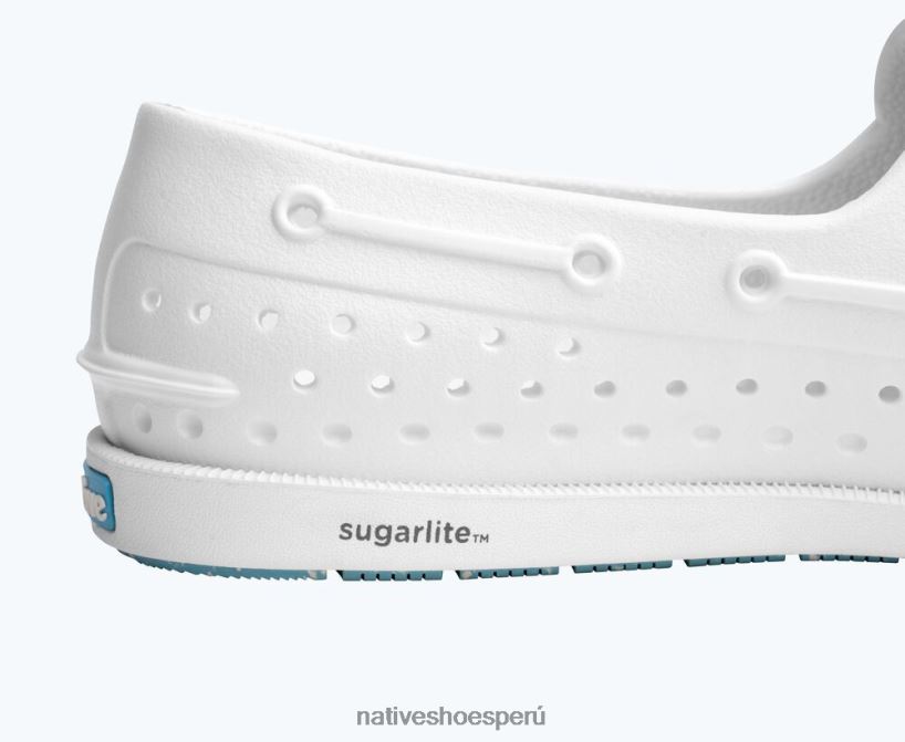 educacion fisica Native Shoes hombres howard sugarlite concha blanca/caucho moteado surfista HV64F842 calzado