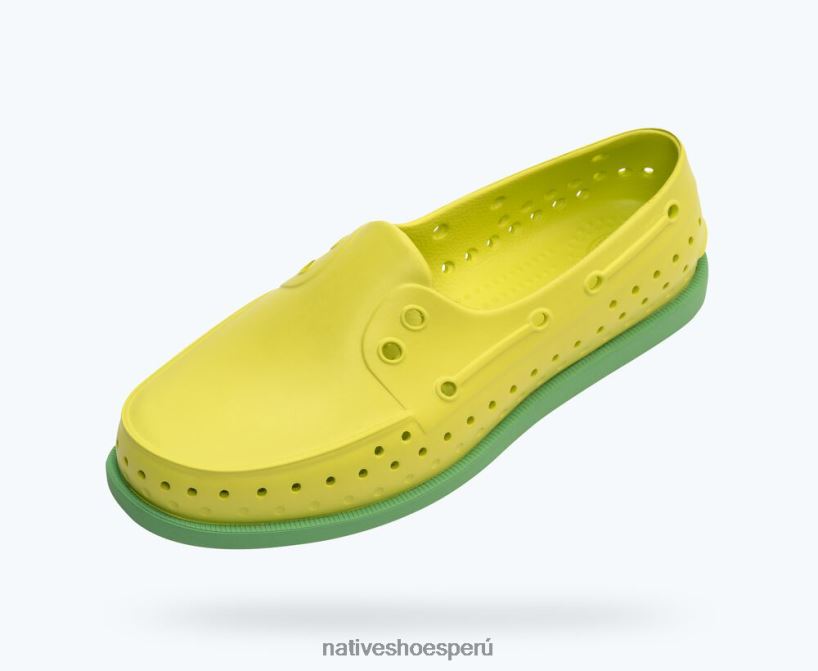 educacion fisica Native Shoes hombres howard sugarlite verde apio/verde caramelo/goma moteada de papaya HV64F824 calzado
