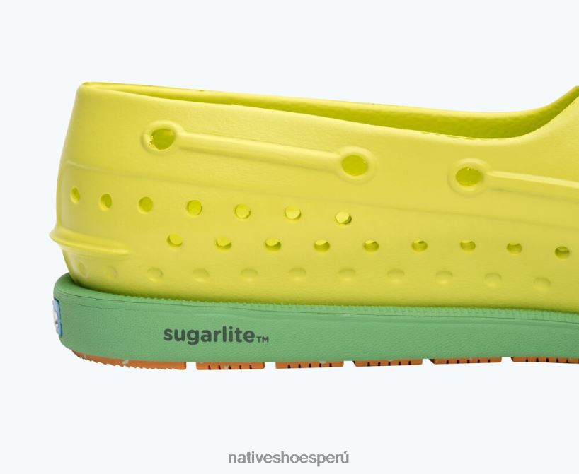 educacion fisica Native Shoes hombres howard sugarlite verde apio/verde caramelo/goma moteada de papaya HV64F824 calzado