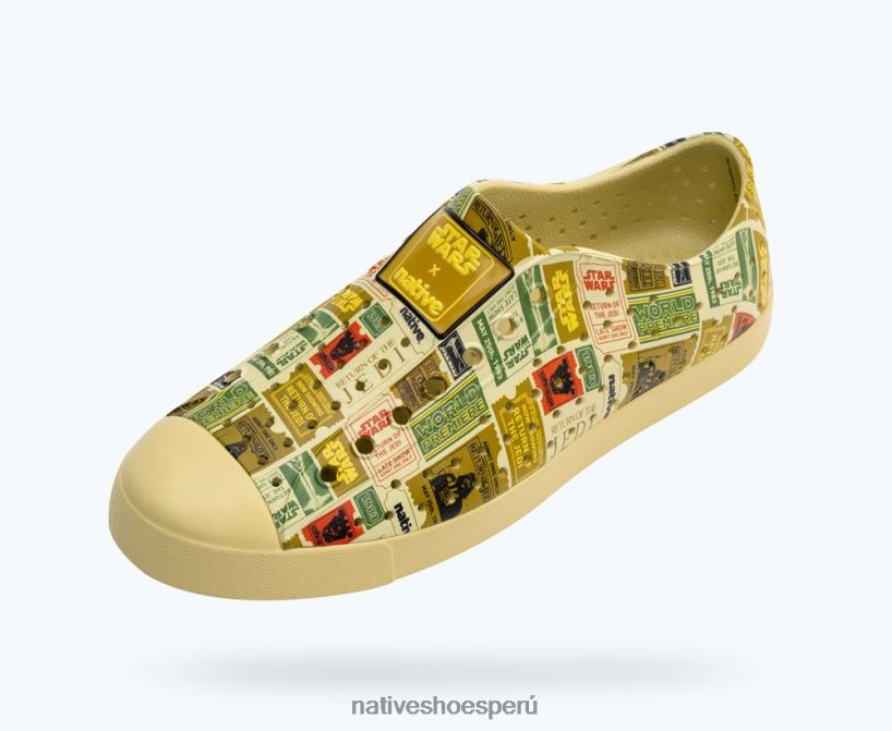 educacion fisica Native Shoes hombres impresión de jefferson star wars beige seco/ regreso del jedi aop HV64F827 calzado