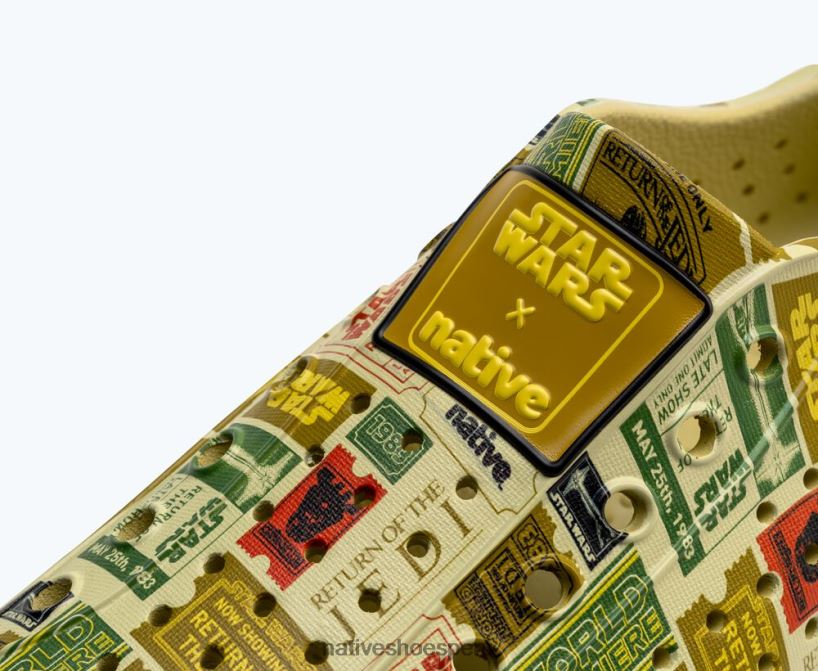 educacion fisica Native Shoes hombres impresión de jefferson star wars beige seco/ regreso del jedi aop HV64F827 calzado
