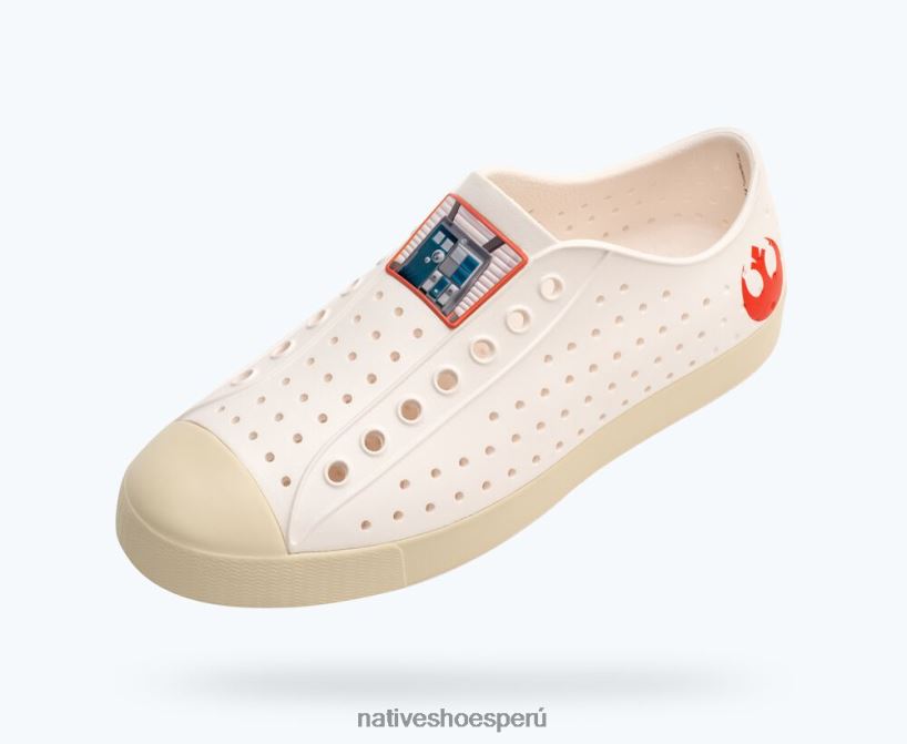 educacion fisica Native Shoes hombres impresión de jefferson star wars blanco susurro/blanco hueso/piloto x-wing HV64F860 calzado