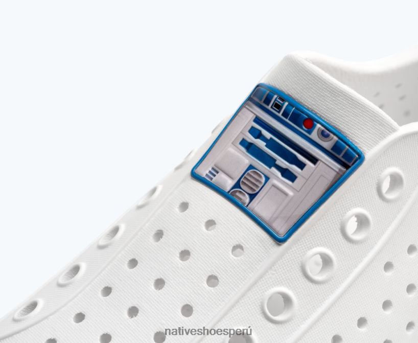 educacion fisica Native Shoes hombres impresión de jefferson star wars carcasa blanca/ pitido azul/ r2-d2 HV64F854 calzado