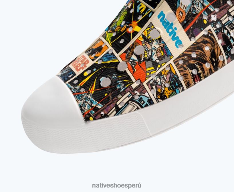 educacion fisica Native Shoes hombres impresión de jefferson star wars concha blanca/ comic multi aop HV64F828 calzado