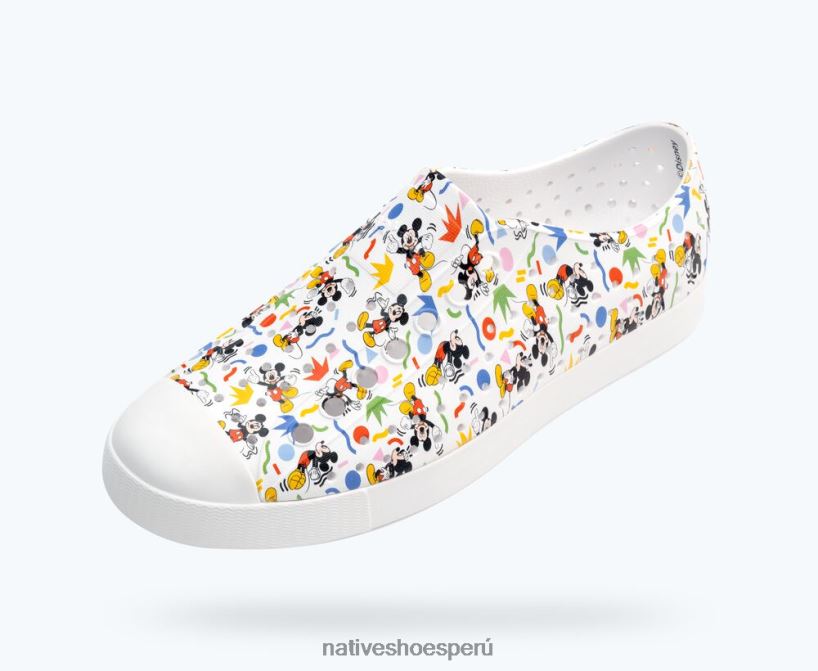 educacion fisica Native Shoes hombres impresión jefferson disney concha blanca/rad mickey HV64F871 calzado