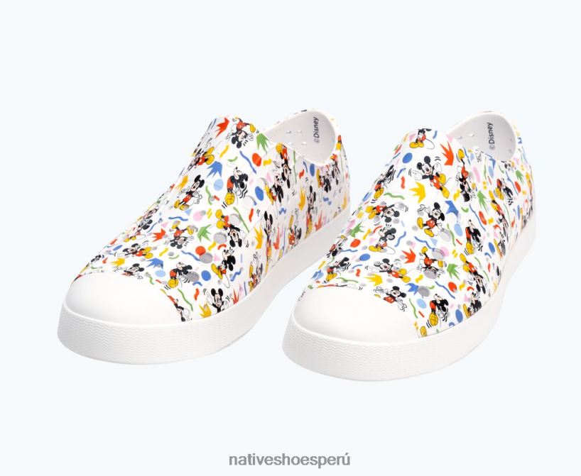educacion fisica Native Shoes hombres impresión jefferson disney concha blanca/rad mickey HV64F871 calzado