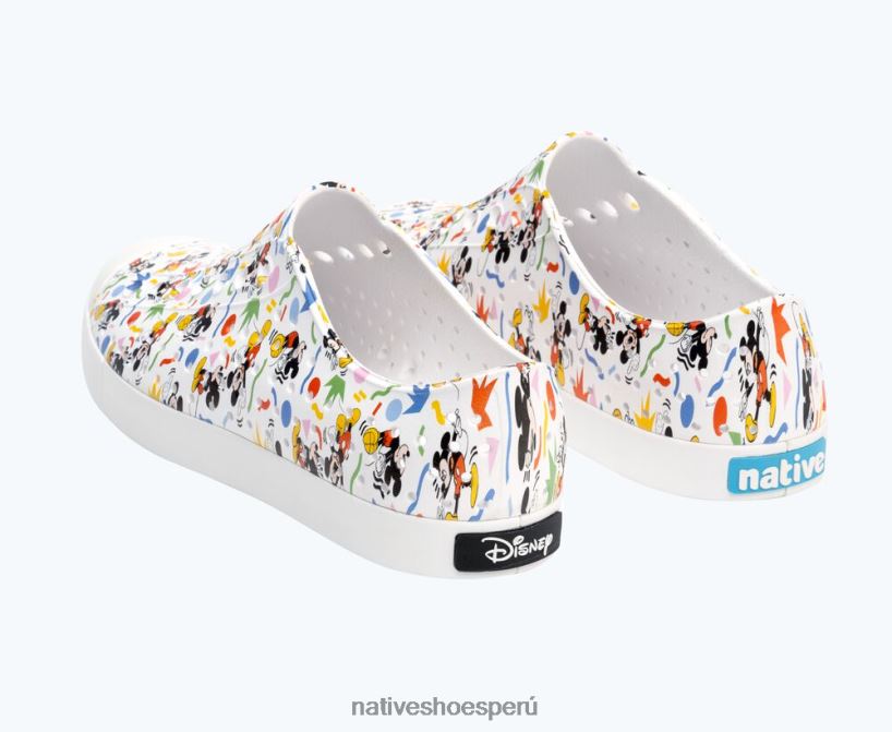 educacion fisica Native Shoes hombres impresión jefferson disney concha blanca/rad mickey HV64F871 calzado