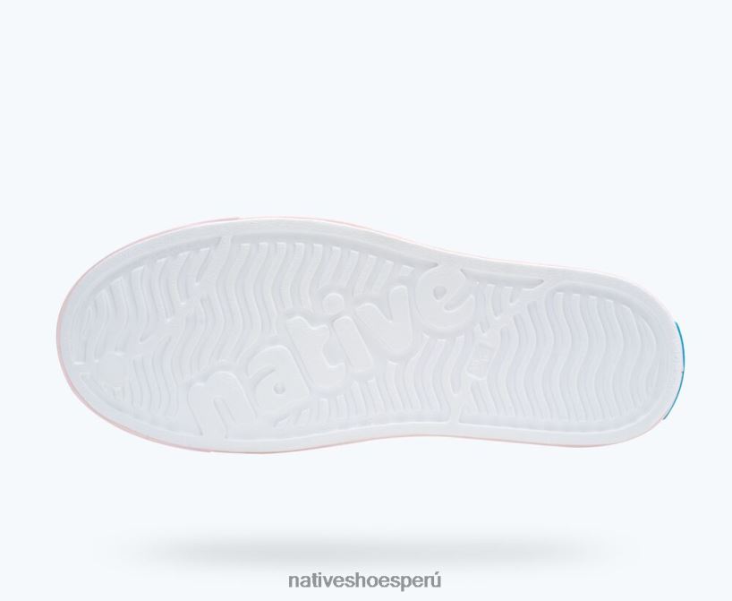 educacion fisica Native Shoes hombres impresión sugarlite jefferson blanco concha/ rosa leche/ nubes rosadas HV64F853 calzado