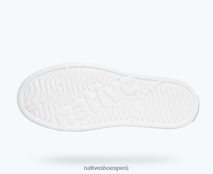 educacion fisica Native Shoes hombres impresión sugarlite jefferson cáscara blanca/deslumbrante frutas tropicales HV64F856 calzado