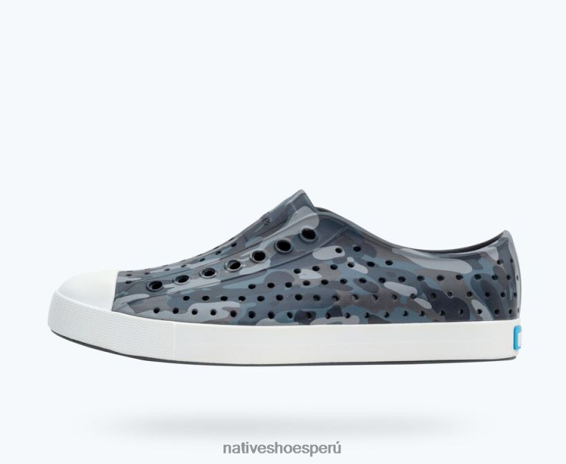 educacion fisica Native Shoes hombres impresión sugarlite jefferson gris Dublín/ blanco concha/ eucamo paloma HV64F857 calzado