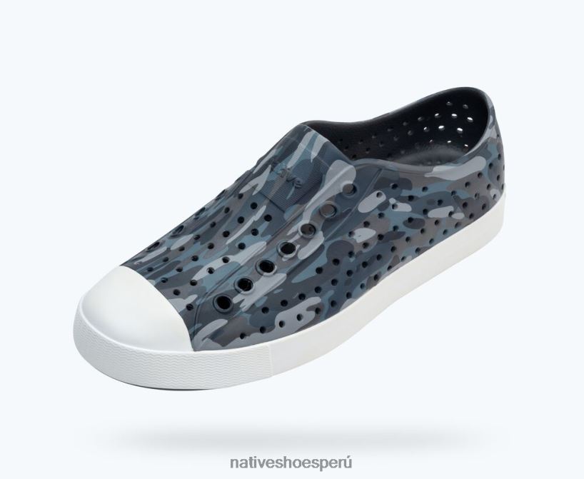 educacion fisica Native Shoes hombres impresión sugarlite jefferson gris Dublín/ blanco concha/ eucamo paloma HV64F857 calzado