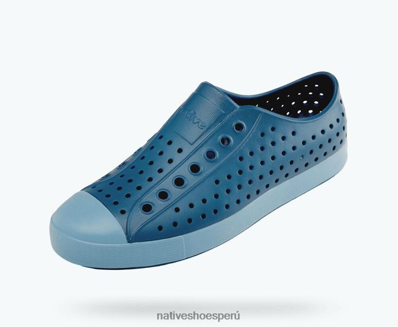 educacion fisica Native Shoes hombres jefferson azul retador/ todavía azul HV64F865 calzado