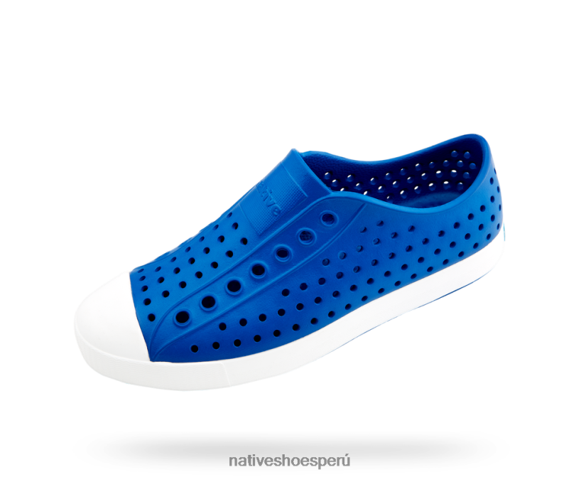 educacion fisica Native Shoes hombres jefferson azul victoria/blanco concha HV64F845 calzado