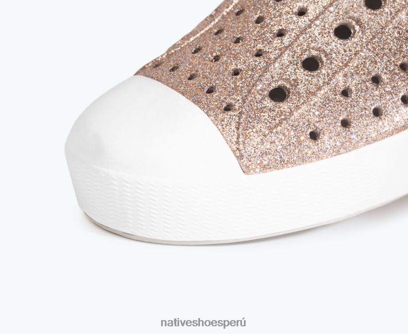 educacion fisica Native Shoes hombres jefferson bling metal bling/ concha blanca HV64F850 calzado