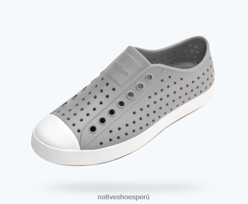 educacion fisica Native Shoes hombres jefferson gris paloma/blanco concha HV64F844 calzado
