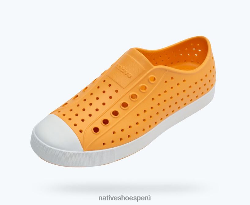 educacion fisica Native Shoes hombres jefferson naranja papaya/cáscara blanca HV64F863 calzado