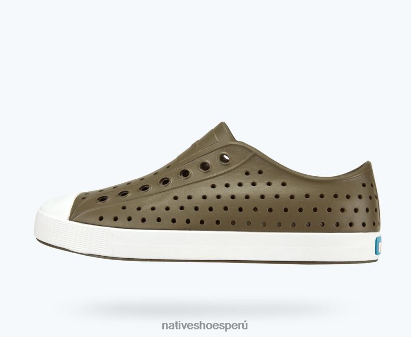 educacion fisica Native Shoes hombres jefferson verde utili/blanco concha HV64F861 calzado