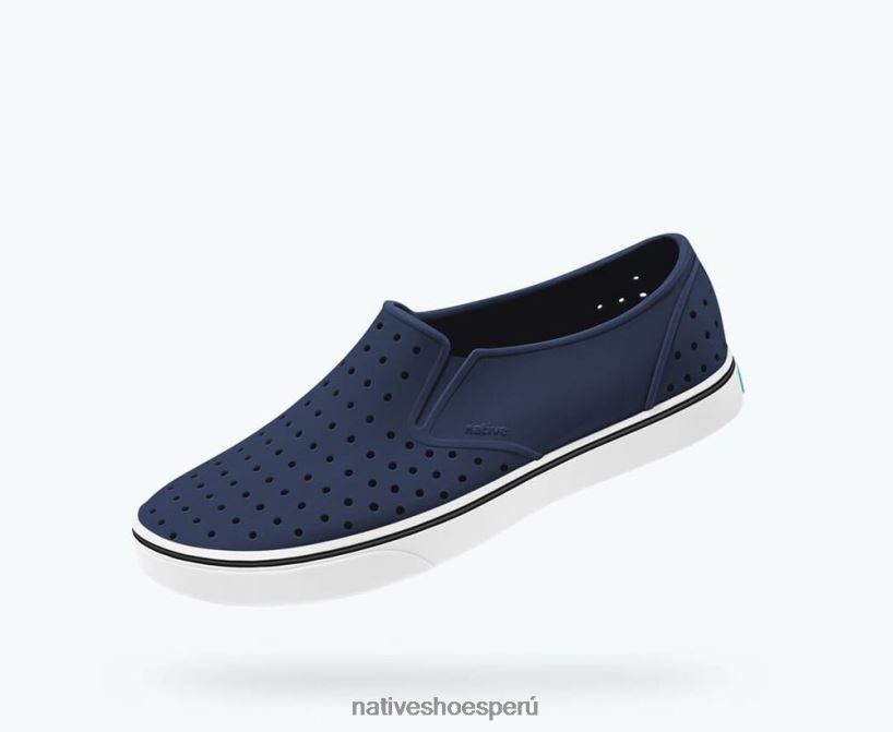 educacion fisica Native Shoes hombres millas azul regata/blanco concha HV64F846 calzado