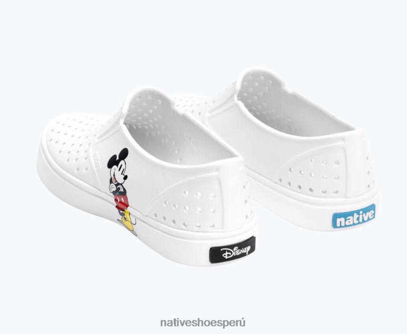 educacion fisica Native Shoes hombres millas disney impresión concha blanca/ mickey de pie HV64F872 calzado
