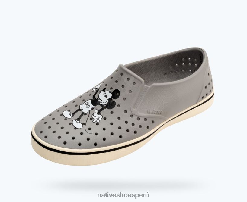 educacion fisica Native Shoes hombres millas disney impresión gris paloma/ blanco hueso/ mickey previntage HV64F869 calzado