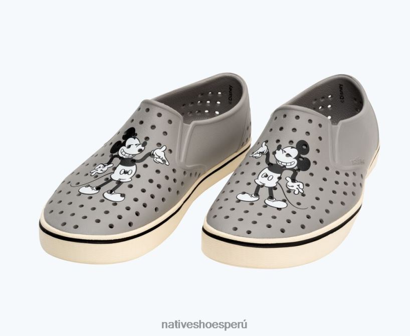 educacion fisica Native Shoes hombres millas disney impresión gris paloma/ blanco hueso/ mickey previntage HV64F869 calzado
