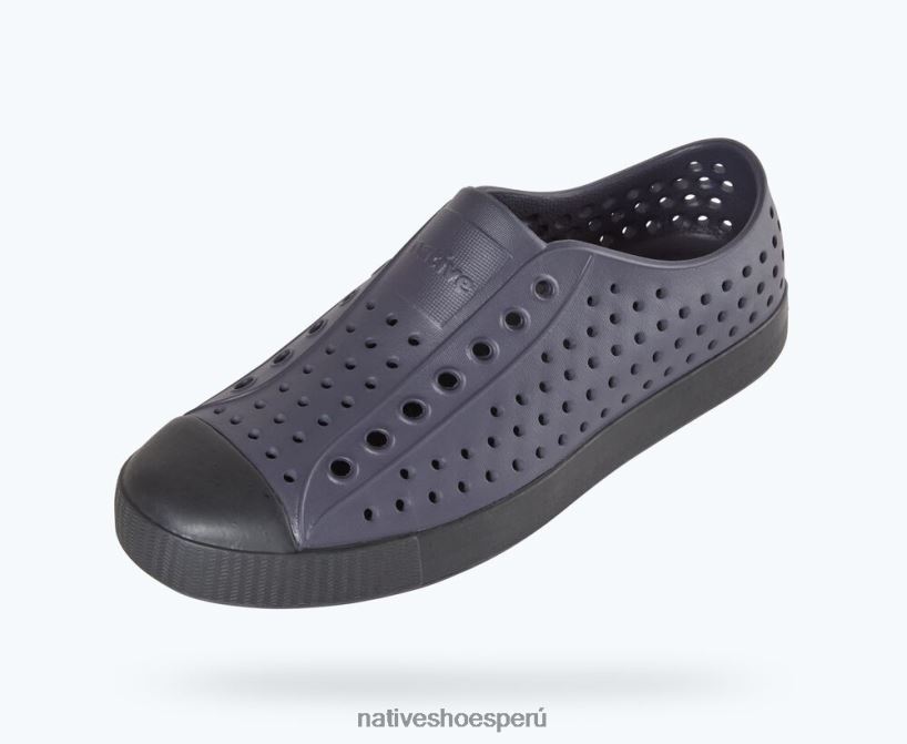 educacion fisica Native Shoes mujer flor de jefferson ónix/negro ferroso/motas jiffy HV64F876 calzado