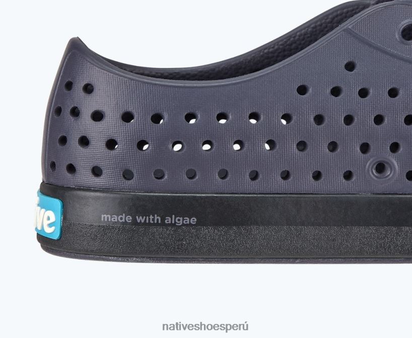 educacion fisica Native Shoes mujer flor de jefferson ónix/negro ferroso/motas jiffy HV64F876 calzado