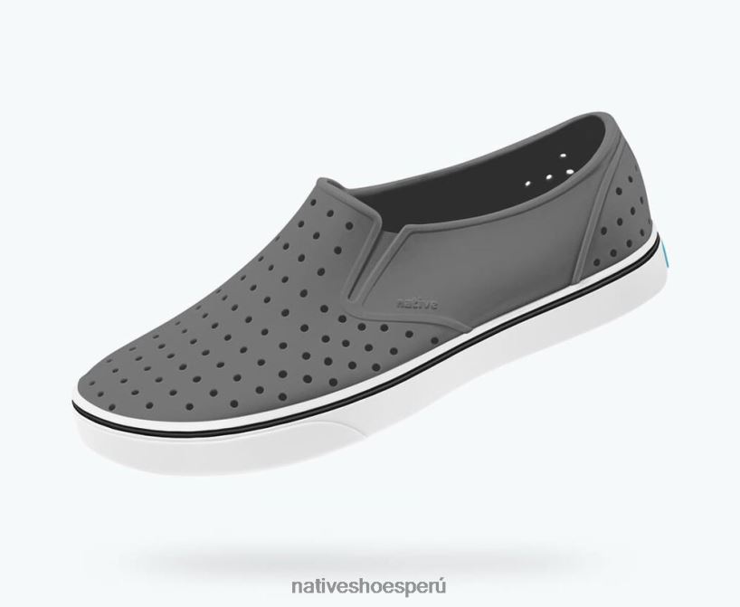 educacion fisica Native Shoes mujer millas gris Dublín/blanco concha HV64F878 calzado