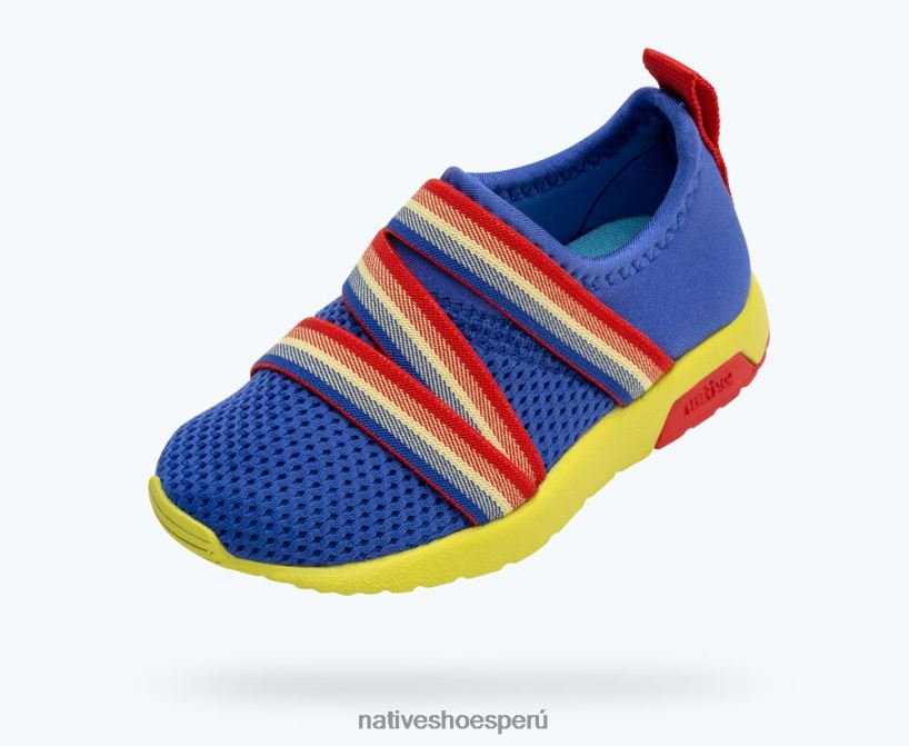 educacion fisica Native Shoes niños azúcar fénix azul ultravioleta/verde apio/hiperrojo HV64F8216 calzado