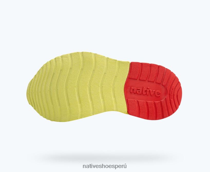 educacion fisica Native Shoes niños azúcar fénix azul ultravioleta/verde apio/hiperrojo HV64F8216 calzado