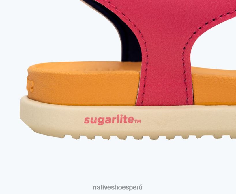 educacion fisica Native Shoes niños bloque charley sugarlite mañana deslumbrante/ naranja papaya/ blanco hueso HV64F884 calzado