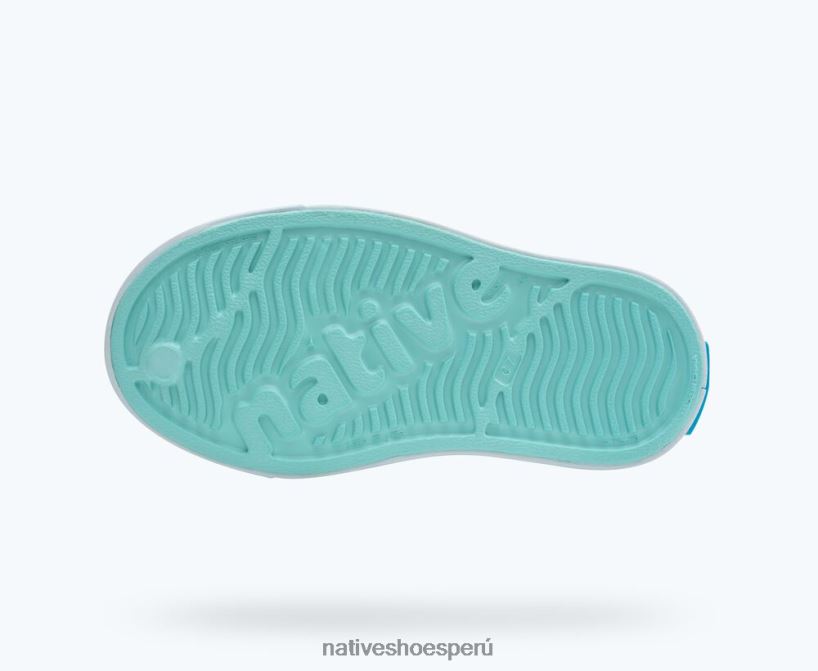 educacion fisica Native Shoes niños bloque jefferson azul hortensia/ azul costero/ bloque de montaña de regata HV64F8196 calzado