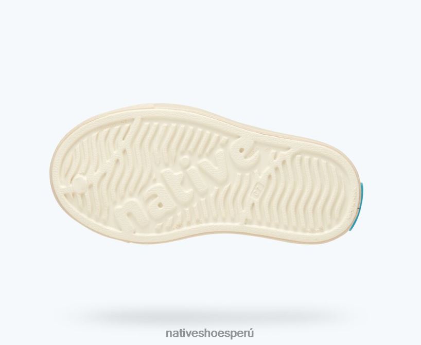 educacion fisica Native Shoes niños bloque jefferson blanco hueso/ beige soja/ folio mountain block HV64F8247 calzado