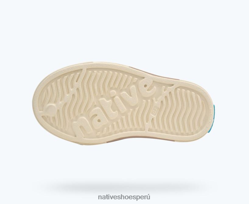 educacion fisica Native Shoes niños bloque jefferson blanco hueso/ círculo lino HV64F8229 calzado