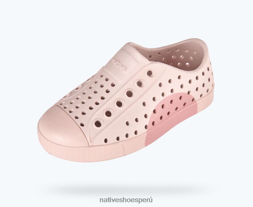 educacion fisica Native Shoes niños bloque jefferson rosa polvo/círculo rosa HV64F8241 calzado