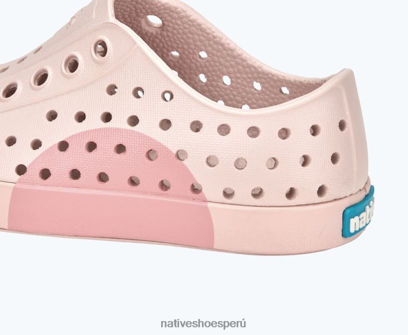 educacion fisica Native Shoes niños bloque jefferson rosa polvo/círculo rosa HV64F8241 calzado