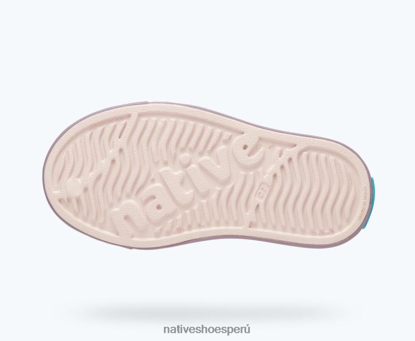 educacion fisica Native Shoes niños bloque jefferson rosa polvo/púrpura flor silvestre/bloque de montaña fronterizo HV64F8244 calzado