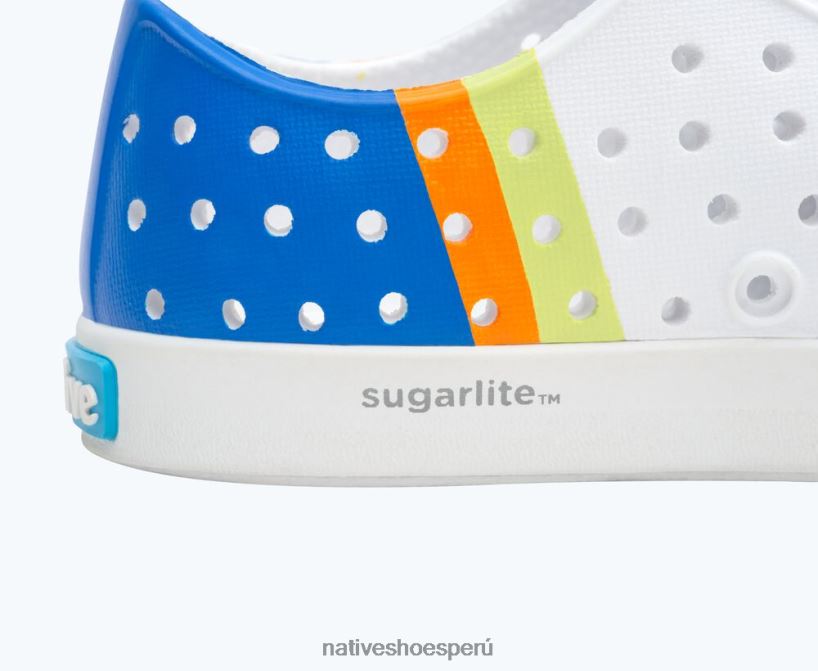 educacion fisica Native Shoes niños bloque jefferson sugarlite bloque de apio blanco concha/ciudad uv HV64F8191 calzado
