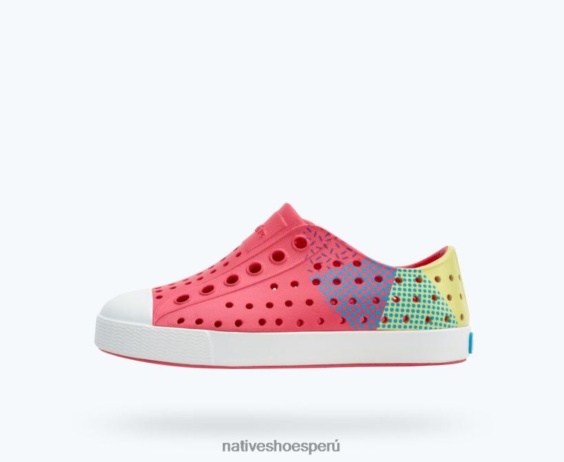 educacion fisica Native Shoes niños bloque jefferson sugarlite rosa deslumbrante/blanco concha/apio maria starfish block HV64F8206 calzado