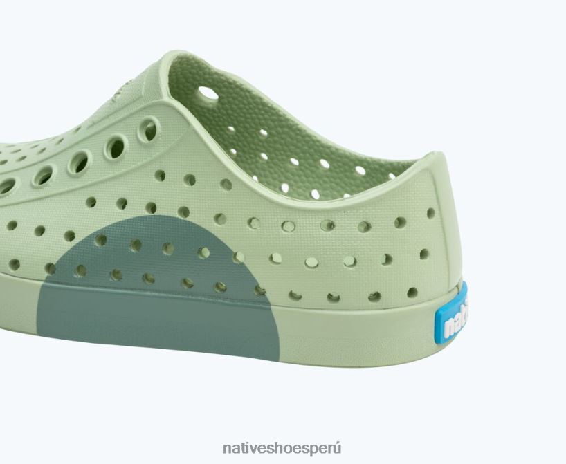 educacion fisica Native Shoes niños bloque jefferson verde té/verde lago HV64F8212 calzado